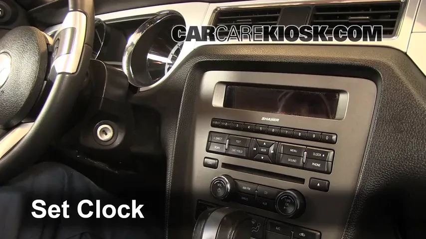 2013 Ford Mustang 3.7L V6 Convertible Clock Set Clock